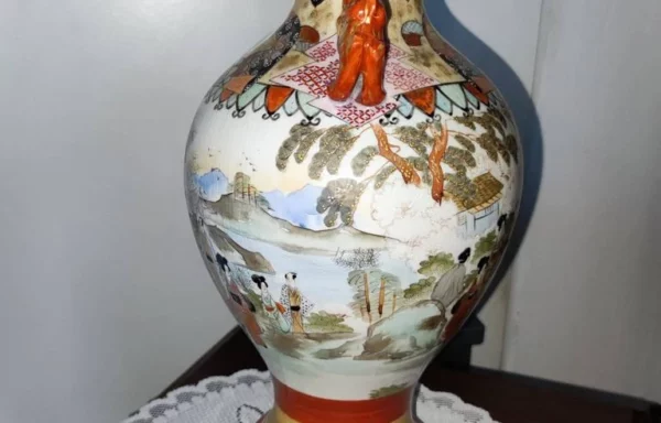 Maľovaná keramická váza